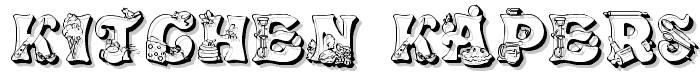 Kitchen Kapers II font